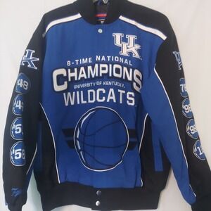 Kentucky Wildcats NCAA Champions Bomber‎ Jacket Vintage Style Basketball Fan